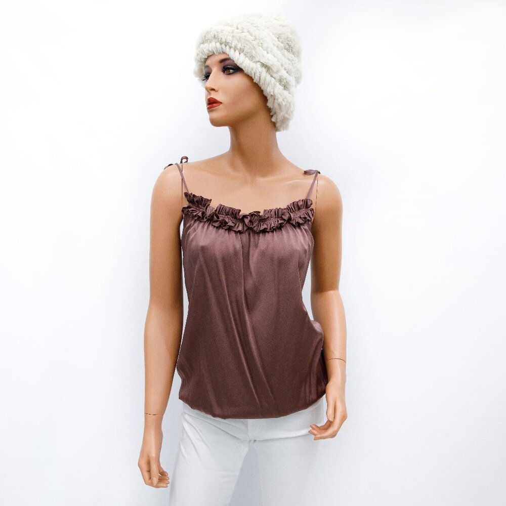 Elie Tahari Mauve Silk Blouse XS